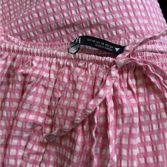 ZARA TRF Pink Gingham Dress - Picture 4 of 4